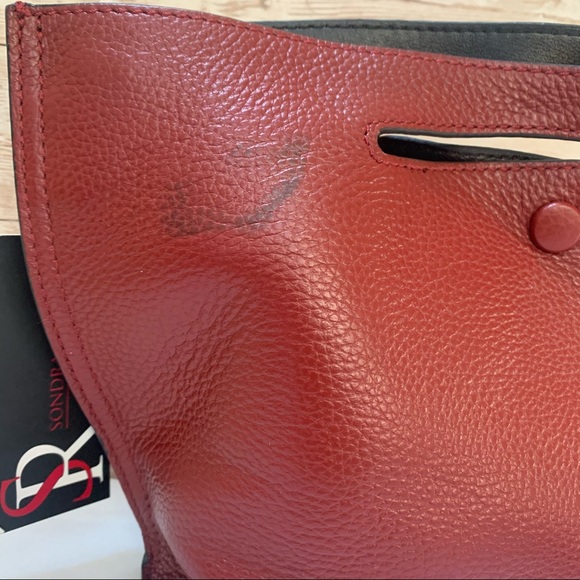 Sondra Roberts Small Leather Bag with Strap - Picture 5 of 9